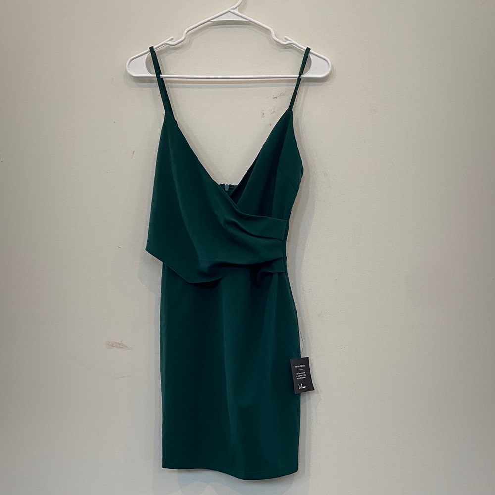 Lulu's Deep Green Mini Dress
